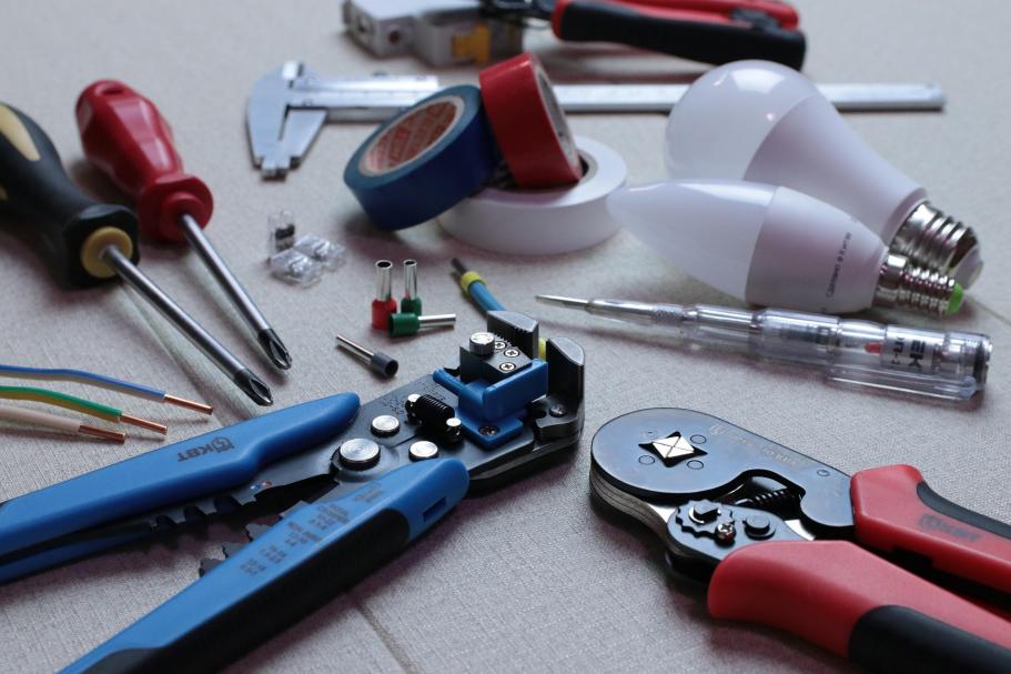 A bunch of tools on a table
