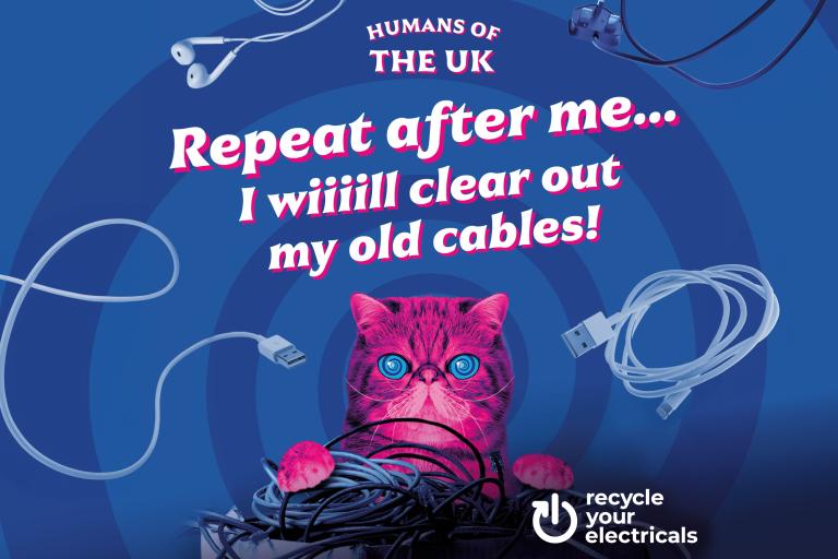 Humans of the UK Repeat after me ... I wiiiill clear out my old cables! Recycle your electricals